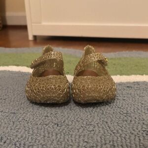 Mini Melissa Gold Kids Dress Shoes